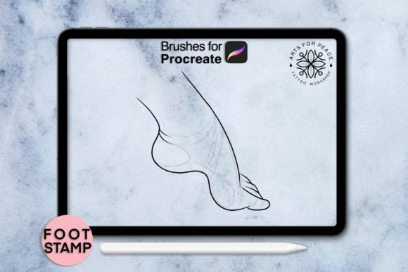 Accelerating Digital Art Workflows with Foot Procreate Stamp Graphic Session 2