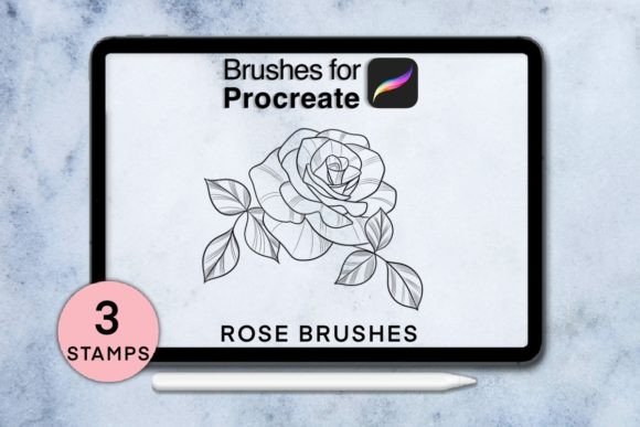 Enhancing Digital Florals with 3 Rose Procreate Stamps Session 1