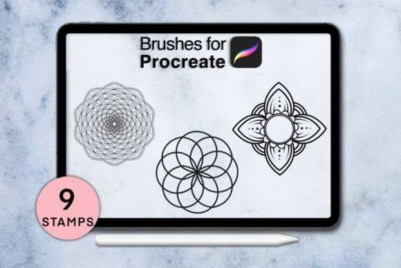 Evaluating the 9 Mandala Stamps Procreate Brush Set for Digital Art and Design