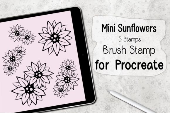 Evaluating the Mini Sunflowers Procreate Brush Set for Digital Illustration