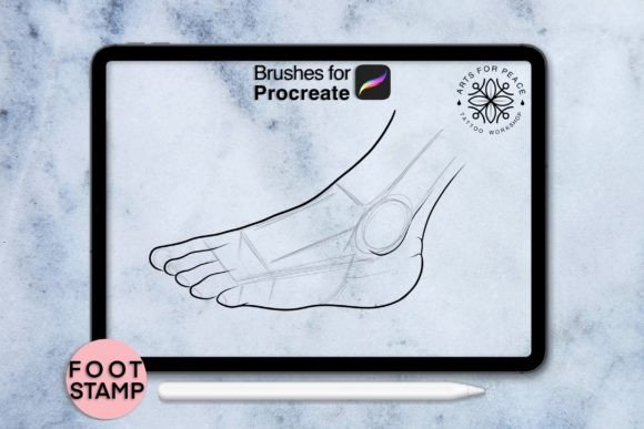 Foot Procreate Stamp Graphic Session 18: A Practical Evaluation for Digital Artists