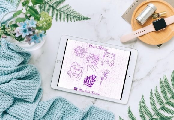 Integrating 15 Line Art Matisse for Procreate V 3 into Your Digital Workflow