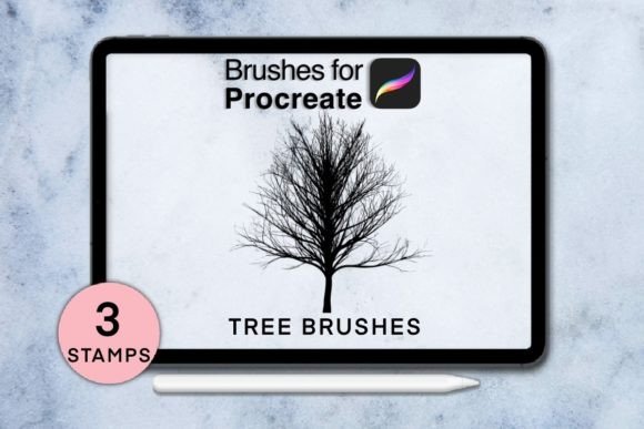 Master Nature Art with 3 Tree Procreate Stamps