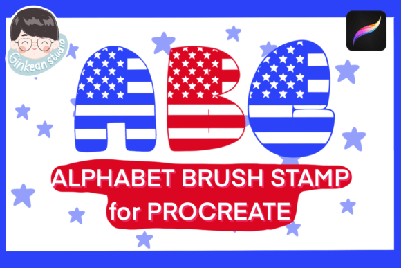 Mastering Digital Typography with 26 Alphabets Brush Stamp Procreate,USA