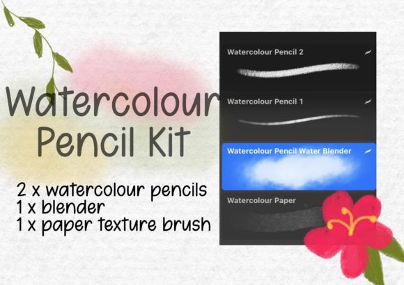 Mastering Digital Watercolor with the Procreate Watercolour Pencil Brush Kit