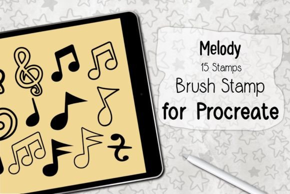 Streamlining Digital Illustration Workflows with the Melody Procreate Brush Stamp