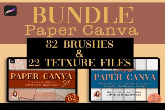 Unlocking Creative Potential with the Paper Canva Procreate Set Bundle: 82 Overlays and Textures
