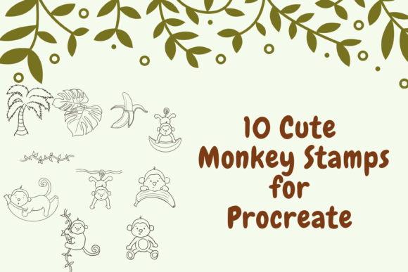 Unlocking Creativity with Procreate Cheeky Monkey Stamps X10