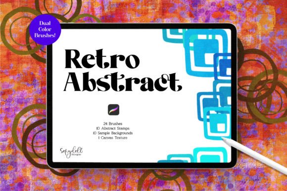 Unlocking Retro Abstract Art in Procreate: A Guide to Textured, Colorful Digital Design
