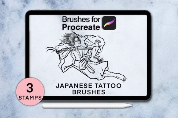Unlocking Traditional Aesthetics with 3 Japanese Procreate Stamps Session 5